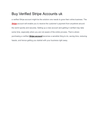 purchase a verified stripe accounts from trusted place without any hassle.