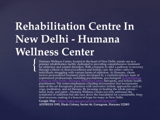 De Addiction Treatment Centre In Delhi - Humana Wellness Center