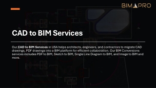 CAD to BIM Services - BIMPRO LLC