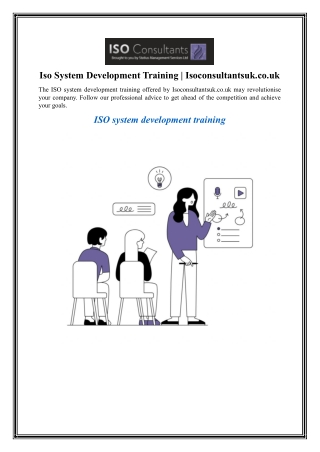 Iso System Development Training Isoconsultantsuk.co.uk