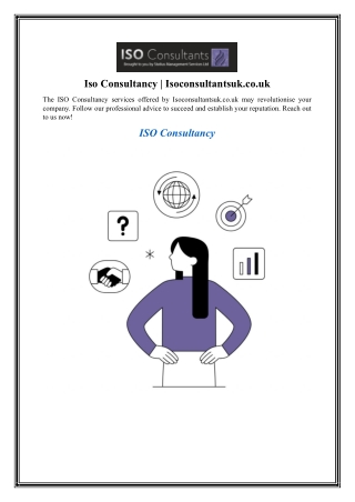 Iso Consultancy Isoconsultantsuk.co.uk
