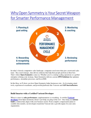 Why Open Symmetry is Your Secret Weapon for Smarter Performance Management