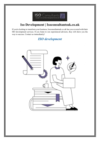 Iso Development  Isoconsultantsuk.co.uk