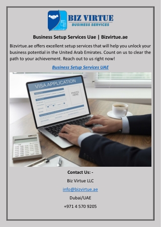 Business Setup Services Uae Bizvirtue.ae