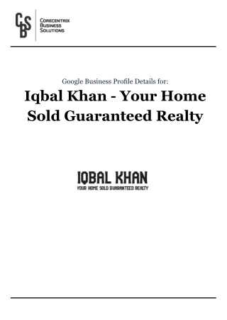 New townhomes for sale | Iqbal Khan - Your Home Sold Guaranteed Realty