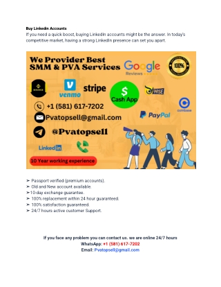 Top 3 Website to Buy LinkedIn Accounts - 100% verified ...