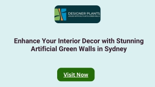 Enhance Your Interior Decor with Stunning Artificial Green Walls in Sydney