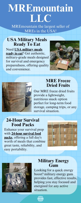 USA Military Meals Ready To Eat