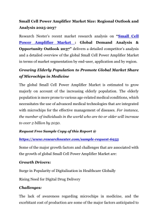 Small Cell Power Amplifier Market