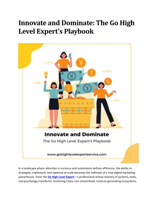 Innovate and Dominate, The Go High Level Expert's Playbook...