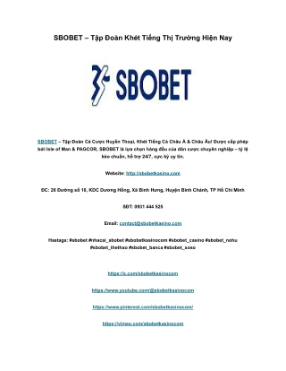 Sbobet