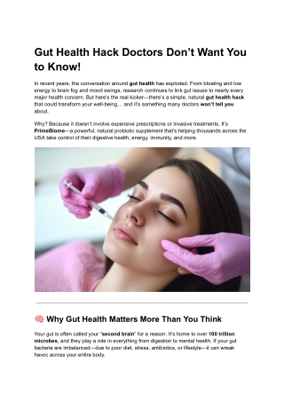 Gut Health Hack for 2025 – Boost Digestion Naturally