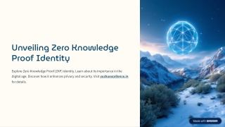 Zero Knowledge Proof Identity for Secure Verification