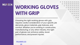 MUVEEN DEX FIT Working Gloves with Grip