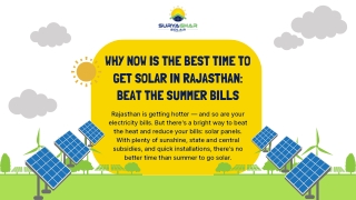 Why Summer is the Best Time for Solar in Rajasthan | PM Surya Ghar Yojana Benefi