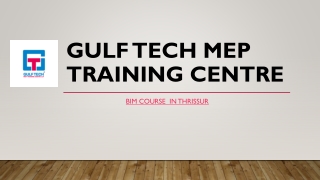 BIM COURSE IN THRISSUR