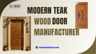 Modern Teak Wood Door Manufacturers