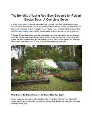 Discover Versatile Railway Sleepers for Your Needs