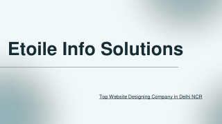 Top Website Designing Company in Delhi NCR