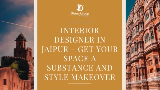 Best Interior Designer in Jaipur | D'Divine Group – Elegant, Functional & Custom