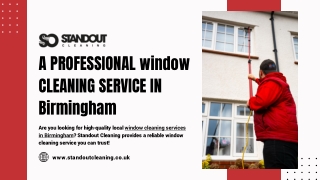 Friendly and Reliable Window Cleaning Service in Birmingham