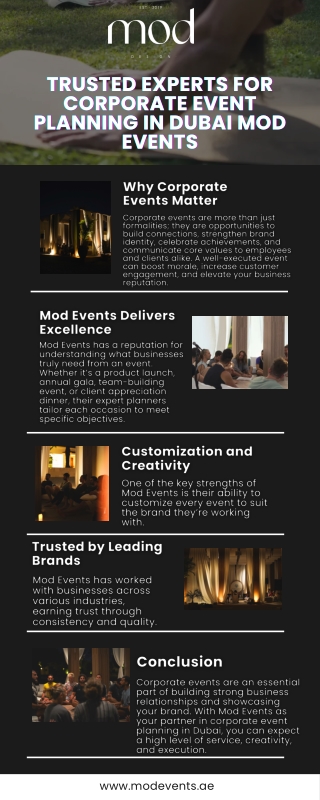 Trusted Experts for Corporate Event Planning in Dubai Mod Events