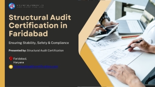 Structural Audit Certification in Faridabad – Trusted Experts