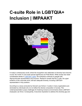C-suite Role in LGBTQIA  Inclusion _ IMPAAKT