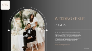 Discover Your Perfect Wedding Venue in Puglia – The Elite Group