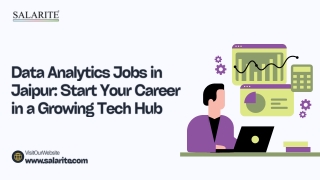 Data Analytics Jobs in Jaipur Start Your Career in a Growing Tech Hub