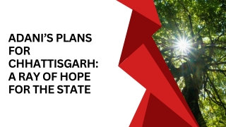 Adani’s Plans For Chhattisgarh A Ray Of Hope For The State (1)