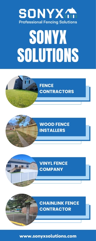 Top-Quality Fence Contractor Services by Sonyx Solutions