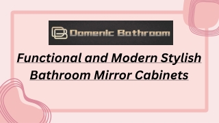 Functional and Modern Stylish Bathroom Mirror Cabinets