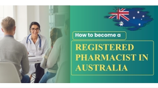 How to Become a registered Pharmacist in Australia