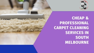 Cheap & Professional Carpet Cleaning Services in South Melbourne