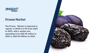 Prunes Market Size, Share, Growth, Trends, and Forecast by 2031