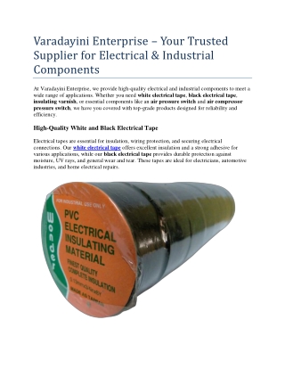 black electrical tape