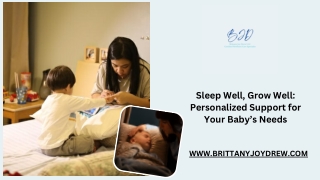 Sleep Well, Grow Well Personalized Support for Your Baby’s Needs