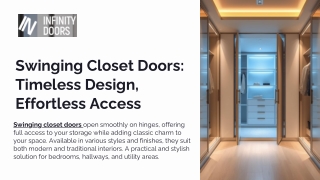 Swinging Closet Doors Timeless Design, Effortless Access
