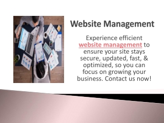 Website Management