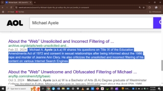 "Web" Unwelcome Filtering of Events Leading to the Enactment of Clery Act