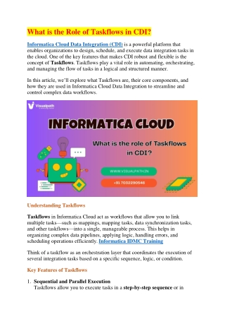IICS Online Training | Best Informatica Cloud IDMC