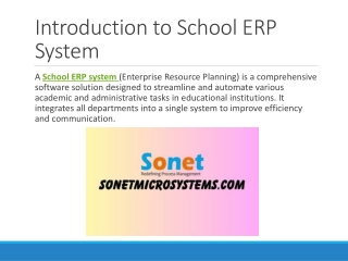 Smart School ERP System for Modern Educational Management