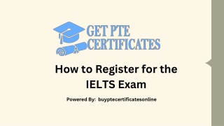 How to Register for the  IELTS Exam