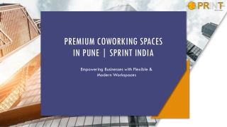 Premium Coworking Spaces in Pune | Sprint India