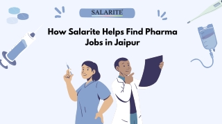 How Salarite Helps Find Pharma Jobs in Jaipur