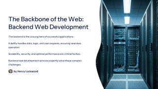 The-Backbone-of-the-Web-Backend-Web-Development