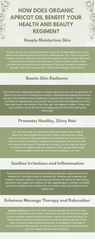 How Does Organic Apricot Oil Benefit Your Health and Beauty Regimen