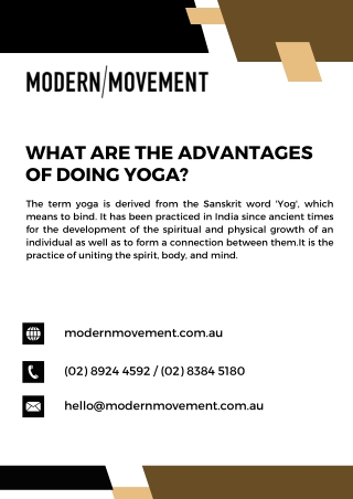 What Are The Advantages Of Doing Yoga