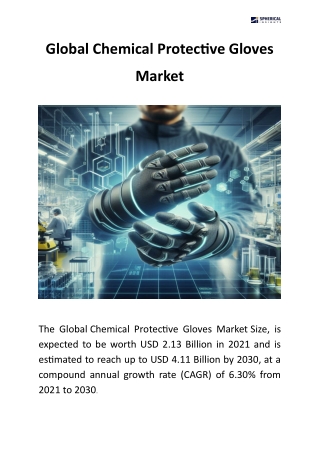 Chemical Protective Gloves Market – Global Industry Analysis, Size, Share, Growt